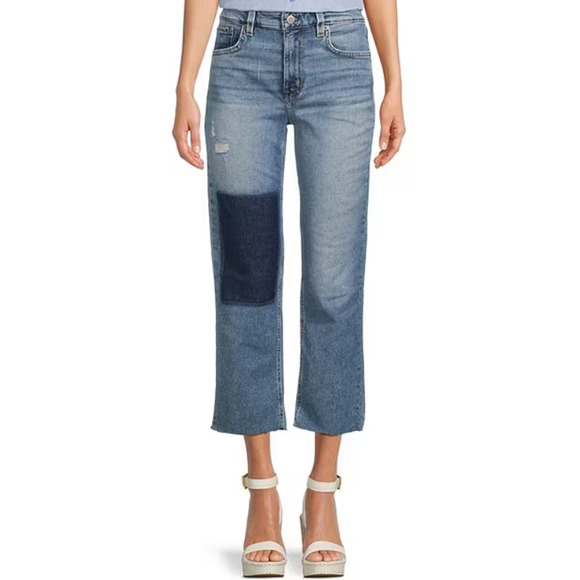 Ralph Lauren Womens High-Rise Straight Cropped Jeans Blue Size 8 12450